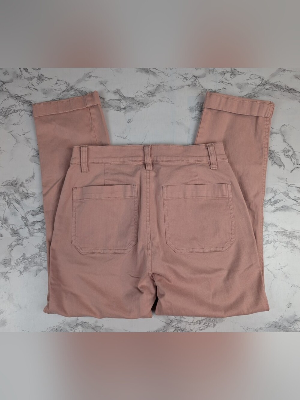 J.Crew Vintage Straight Cargo Pants Dusty Rose Pink Petite Size 26P - Picture 4 of 12